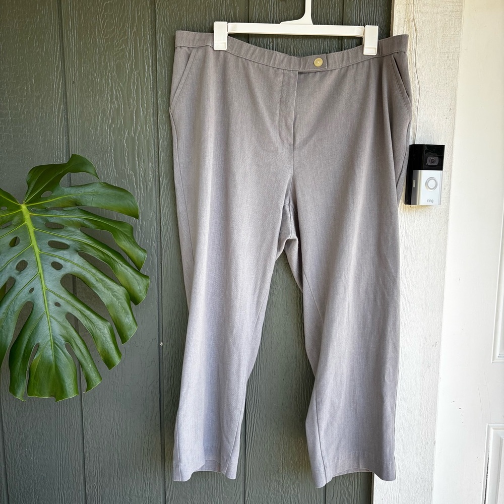 Investments II Gray 22WR Dress Pant Stretch Trousers